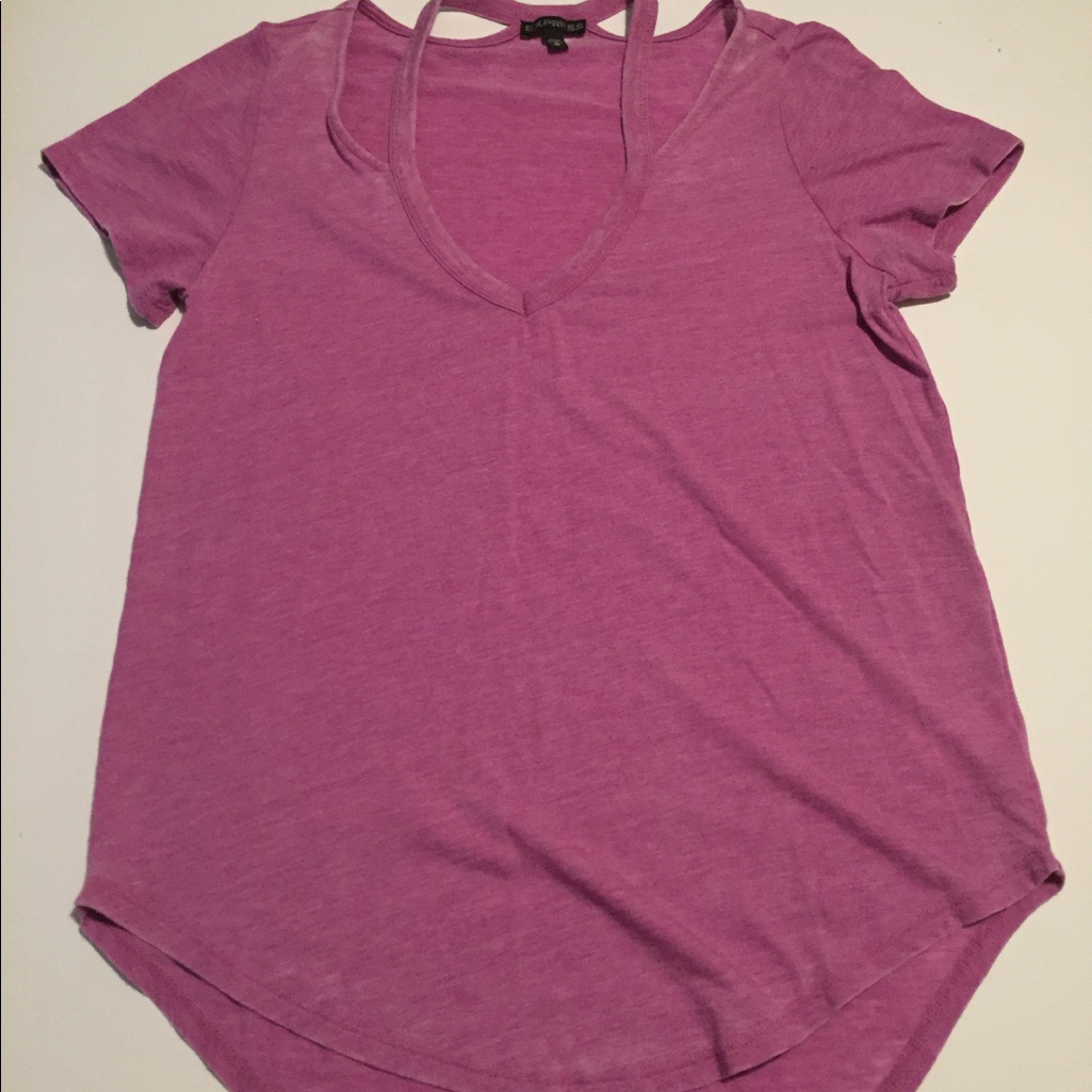 Express Split Neck Tee